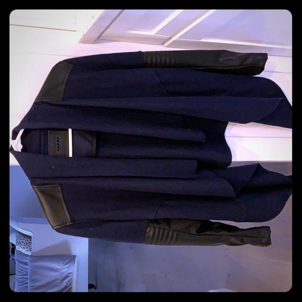 Blank NYC navy/black wool jacket